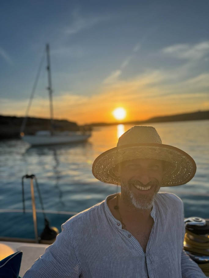 The skipper at golden hour.